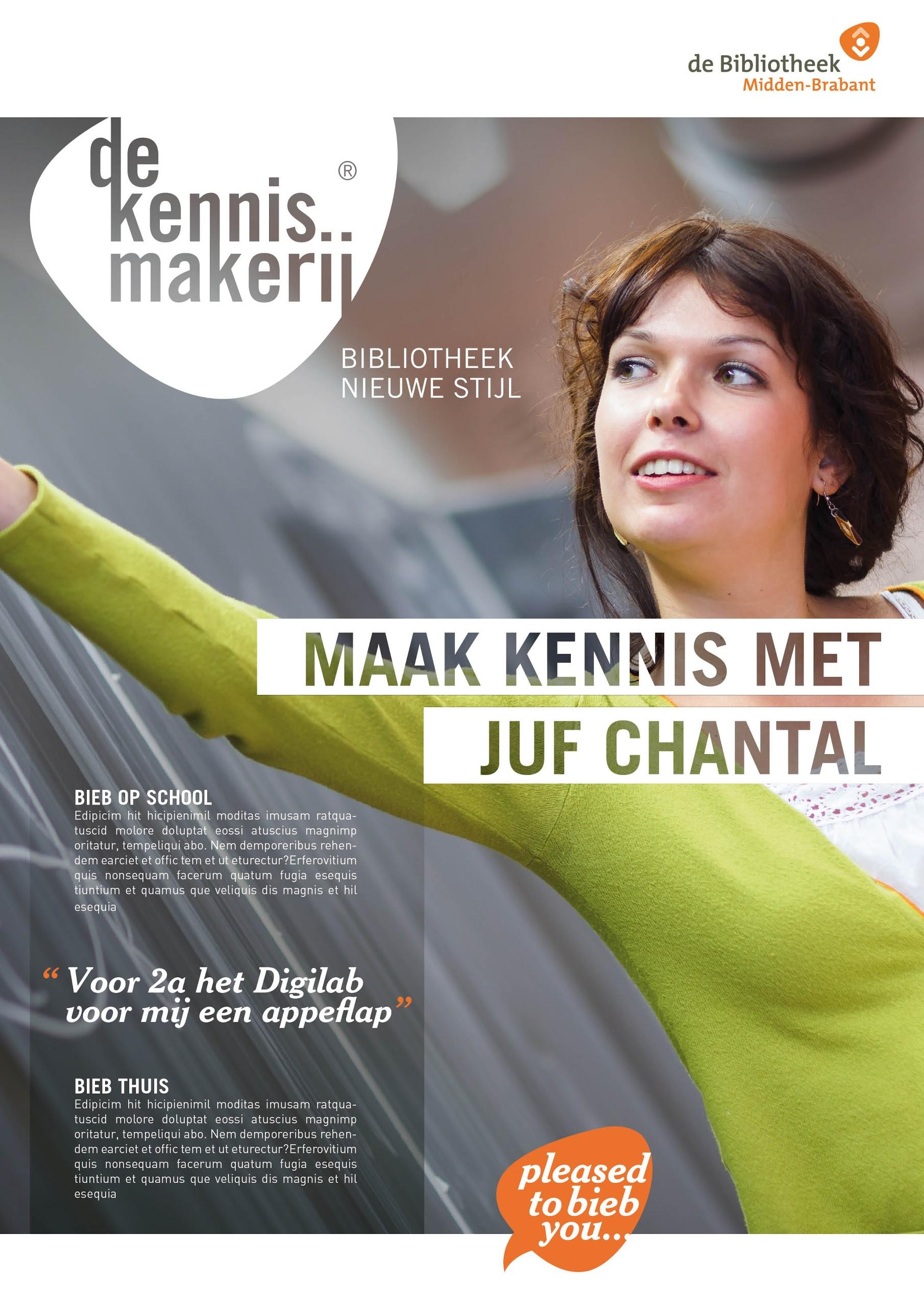 Poster: Maak kennis met juf Chantal, de Kennismakerij