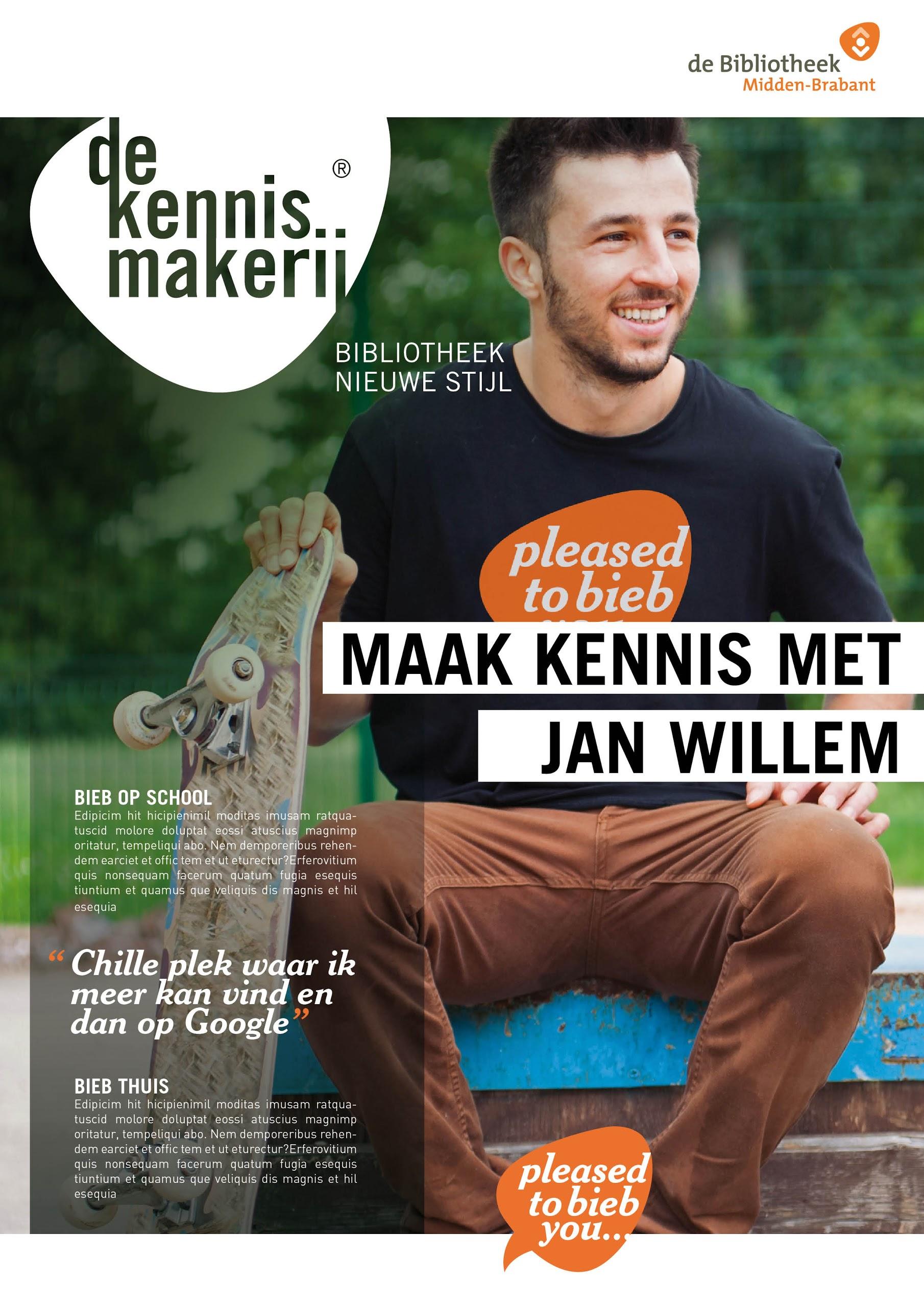 Poster: Maak kennis met Jan Willem, de Kennismakerij