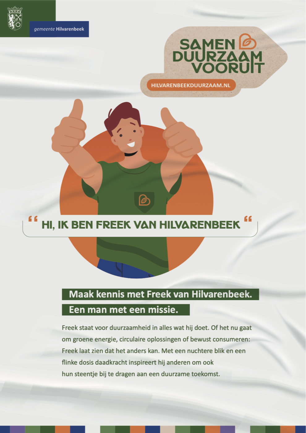 A2 poster: Meet Freek van Hilvarenbeek.